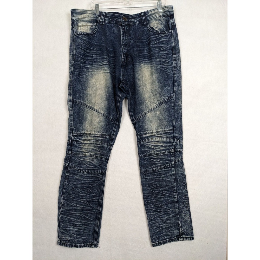 Halifax Mens Jeans Size 40 x 32 Cotton Blend Blue